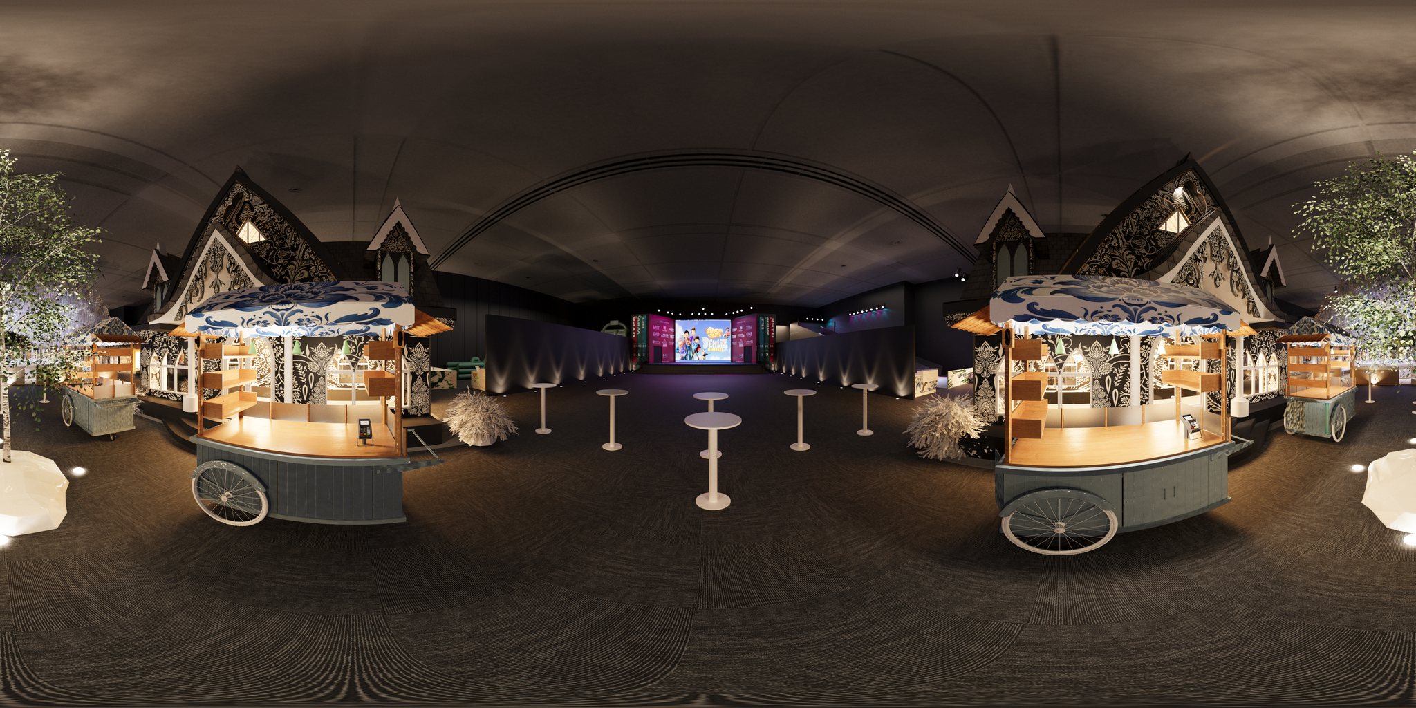 Kristal Sahne için hazırlanan 360° mimari panorama